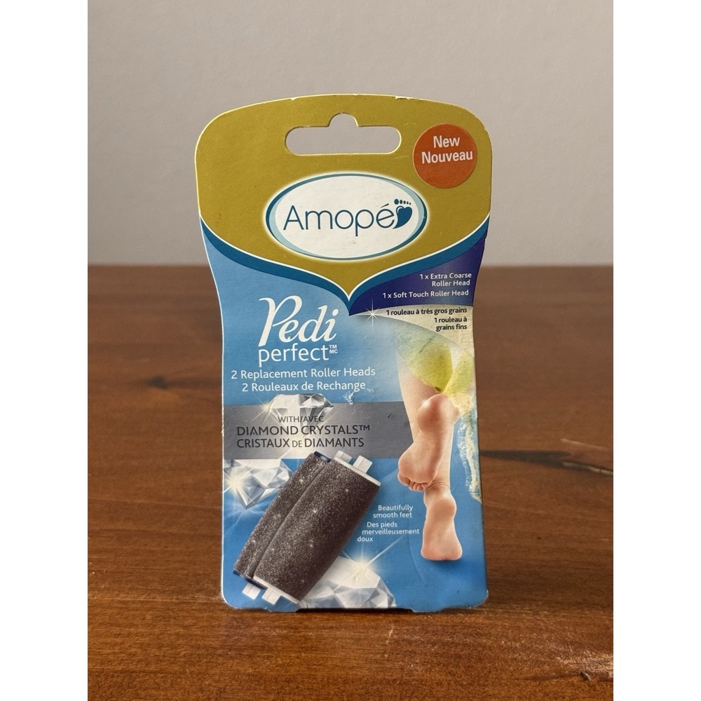 Amope Pedi Perfect Electronic Foot File Refills -1 Extra Coarse/1 Soft Touch NEW